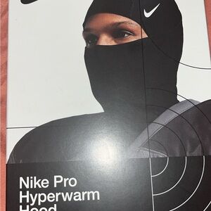 Nike Black Hyperwarm Hood with White Logo